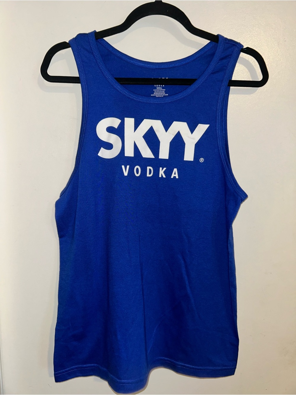 Skyy Vodka Men’s Blue Logo Tank Top